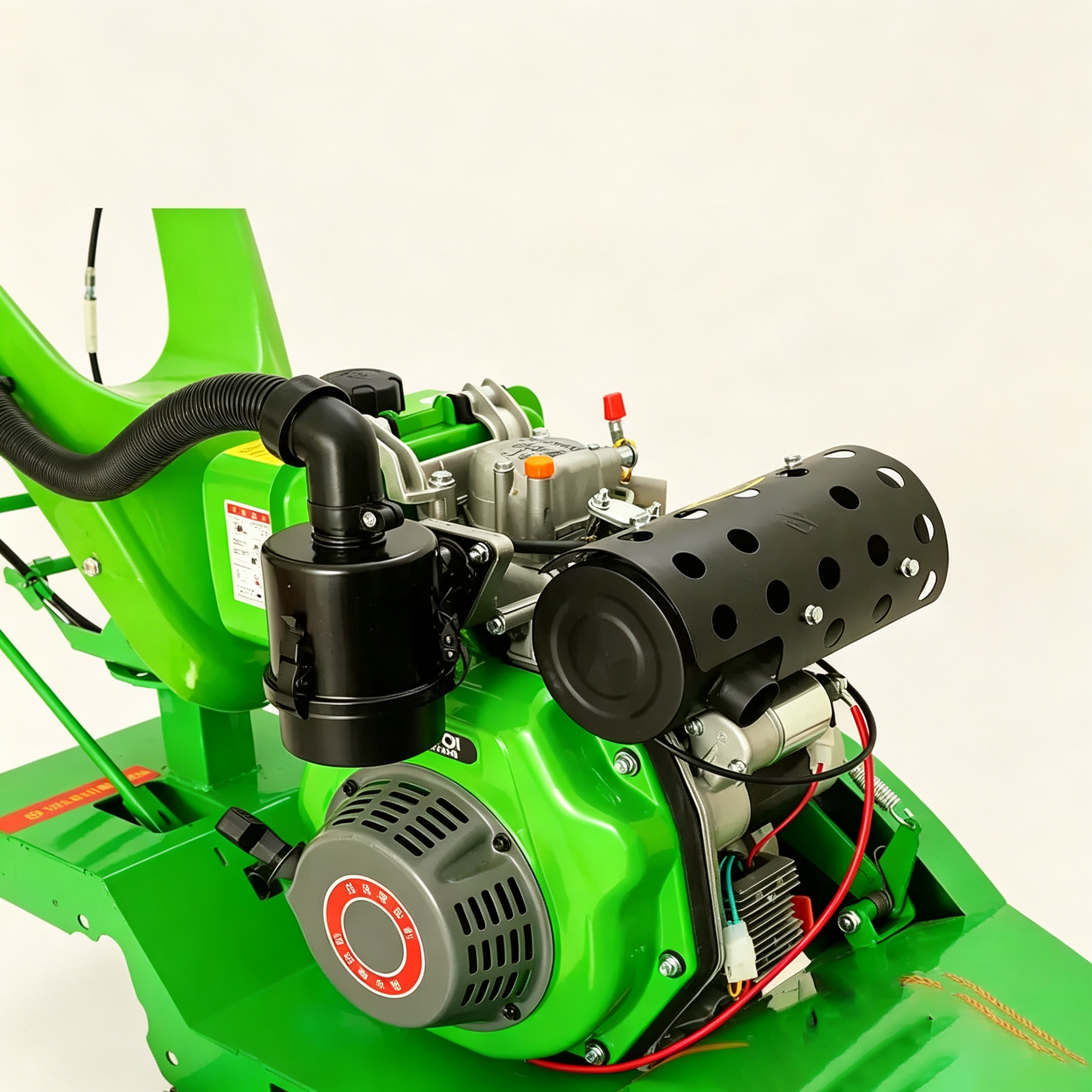 Air-Cooled Diesel Engine with Dual Start System