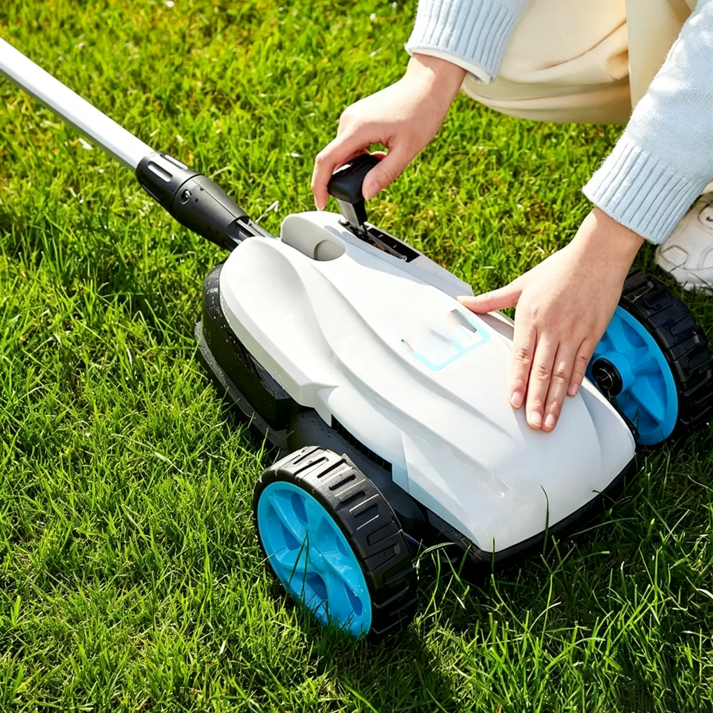 Cordless Hand-Held Mini Lawn Mower