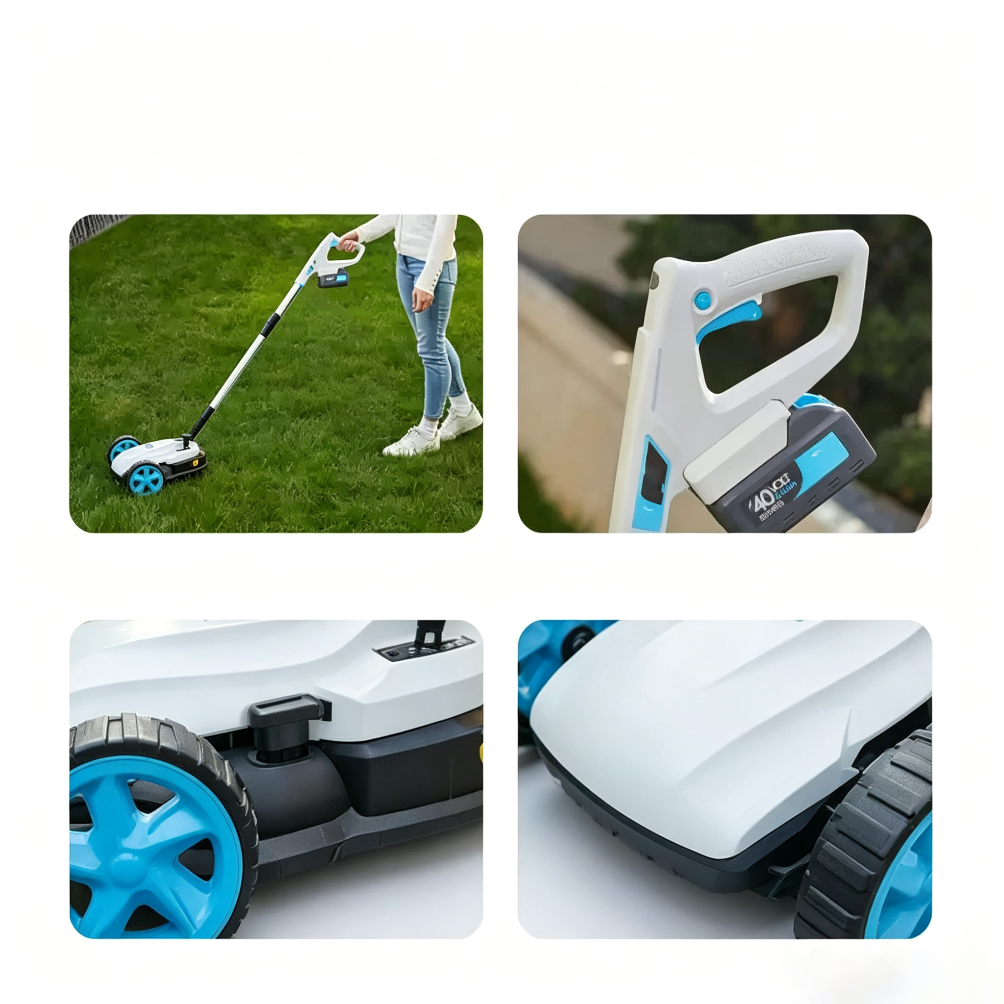 Cordless Hand-Held Mini Lawn Mower